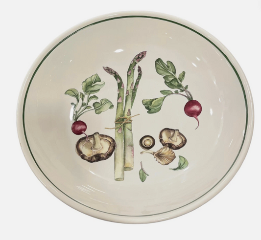 William-Sonoma 13" Vegetable Pasta Bowl Made In Portugal