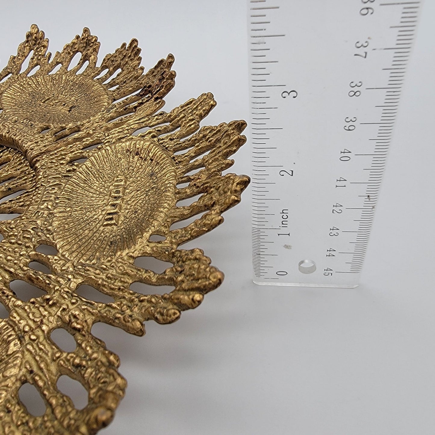 Vintage Wainberg Brutalist Brass Passover Seder Plate