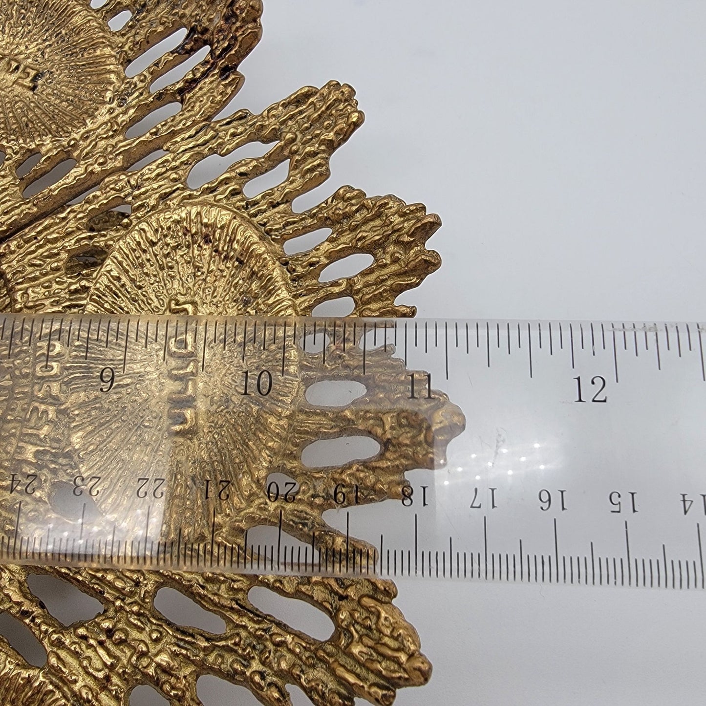 Vintage Wainberg Brutalist Brass Passover Seder Plate