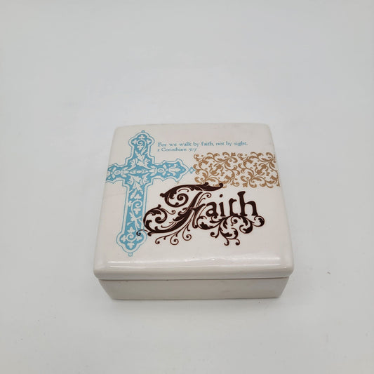 Demdaco Faith Keepsake Box With Inspirational Verse