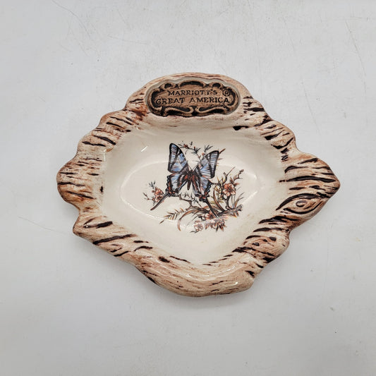 Vintage Treasure Craft Butterfly Ashtray