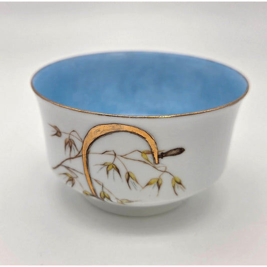 Antique Porcelain Chawan Japanese Tea Bowl Blue