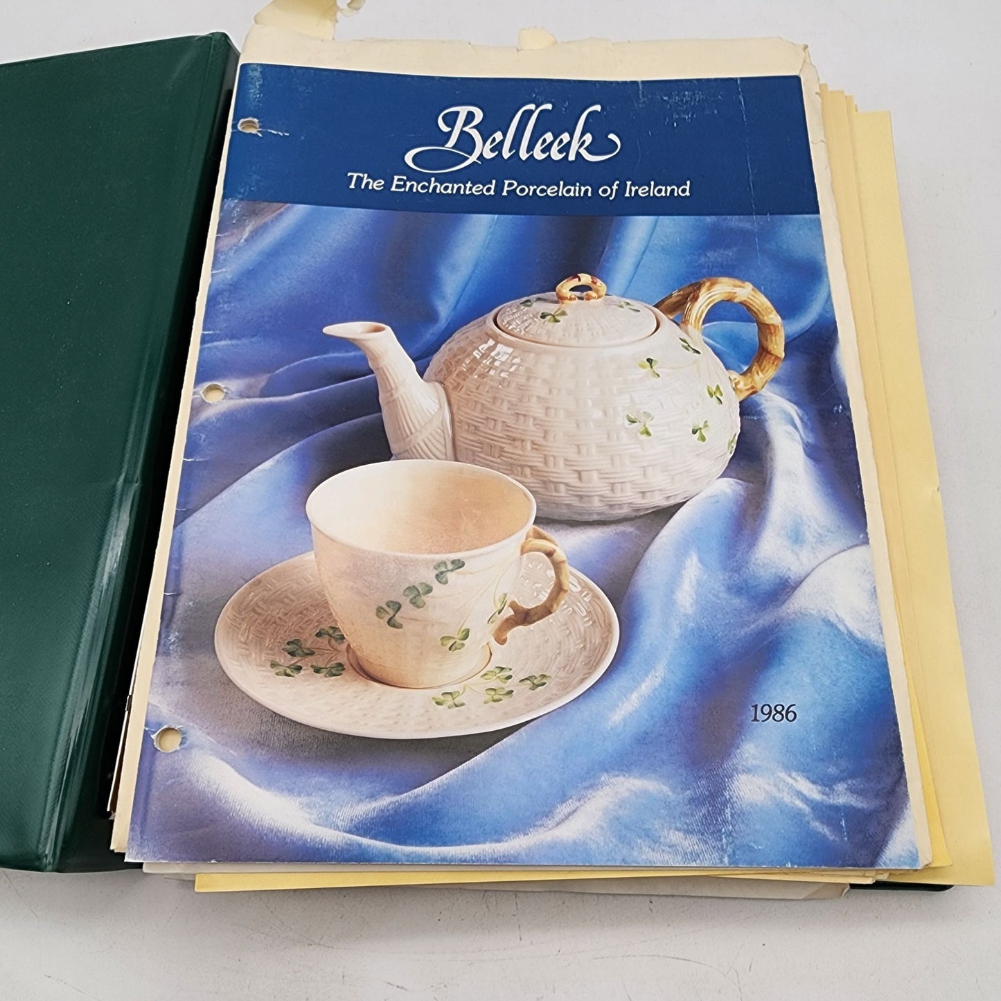 Belleek Collectors Society Binder With Contents