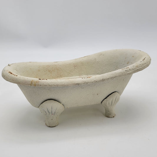 Vintage Cast Iron Clawfoot Bathtub Soap Dish