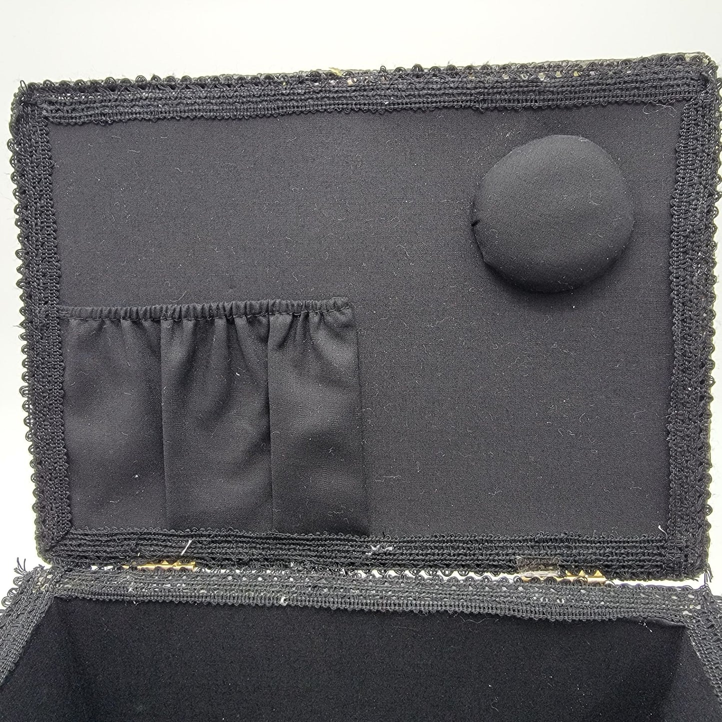 SINGER QuiltPro Padded Sewing Basket Vintage Sewing Machine Fabric