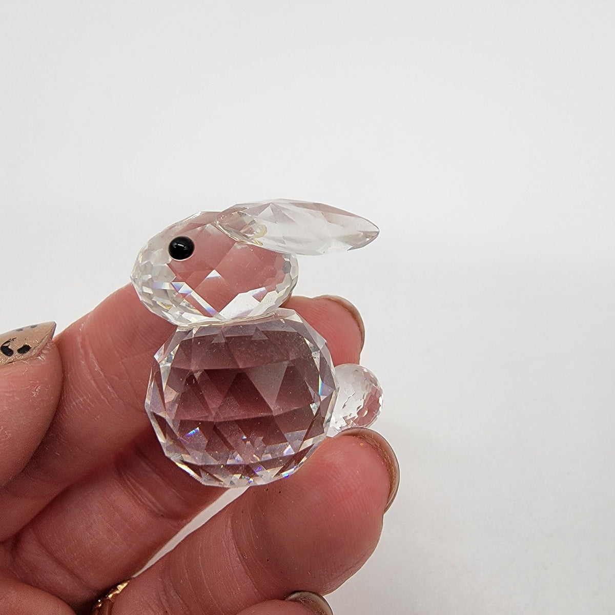 Vintage Swarovski Silver Crystal Mini Rabbit with Original Box