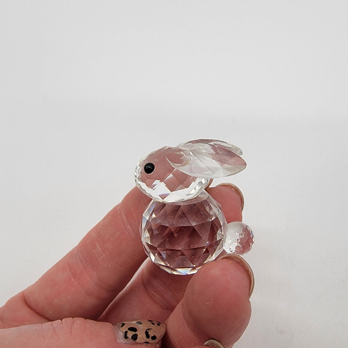 Vintage Swarovski Silver Crystal Mini Rabbit with Original Box