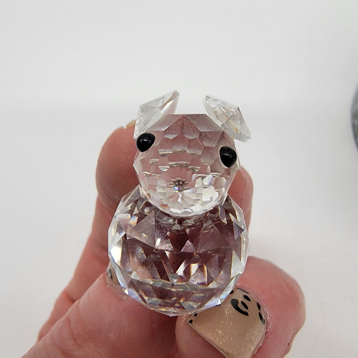 Vintage Swarovski Silver Crystal Mini Rabbit with Original Box