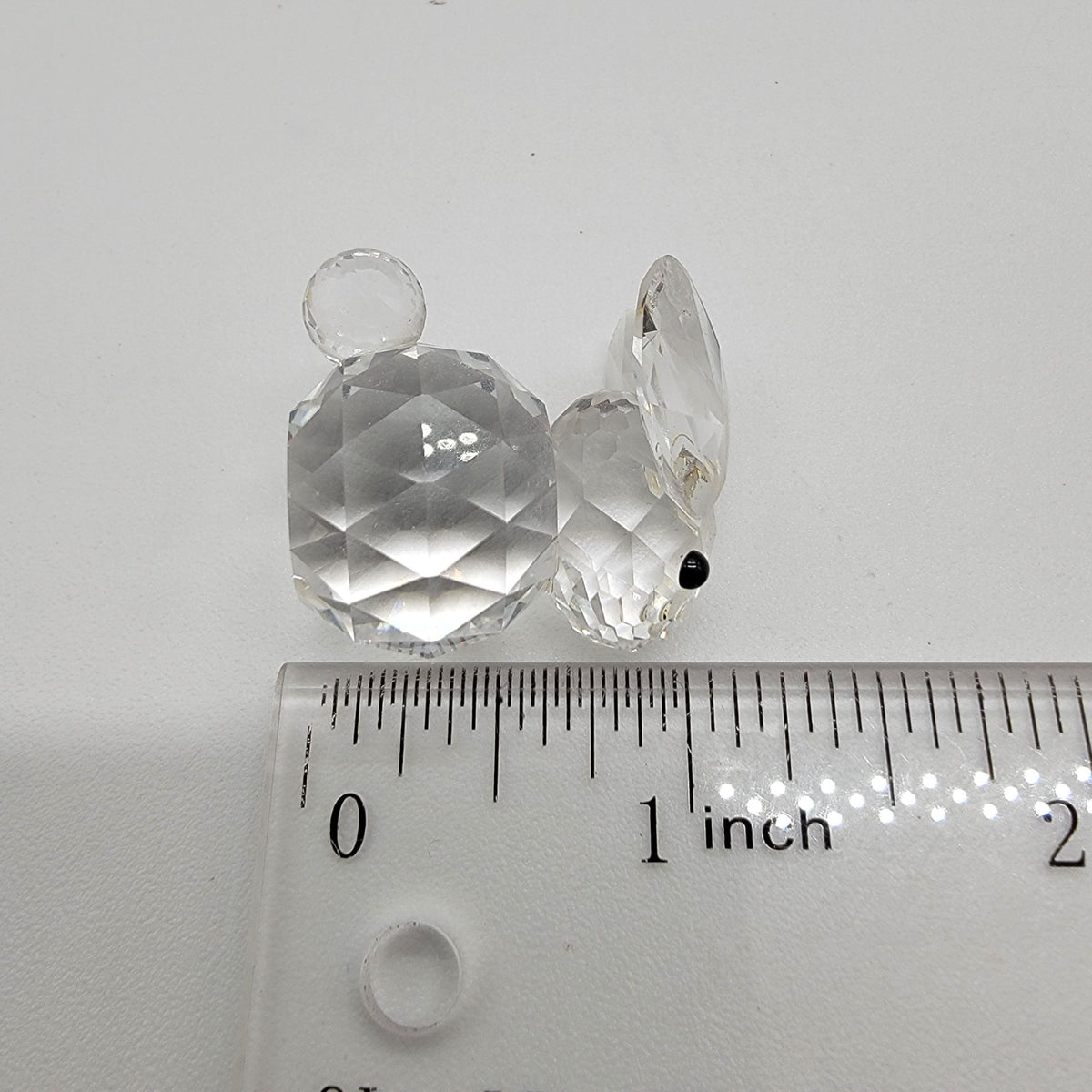 Vintage Swarovski Silver Crystal Mini Rabbit with Original Box