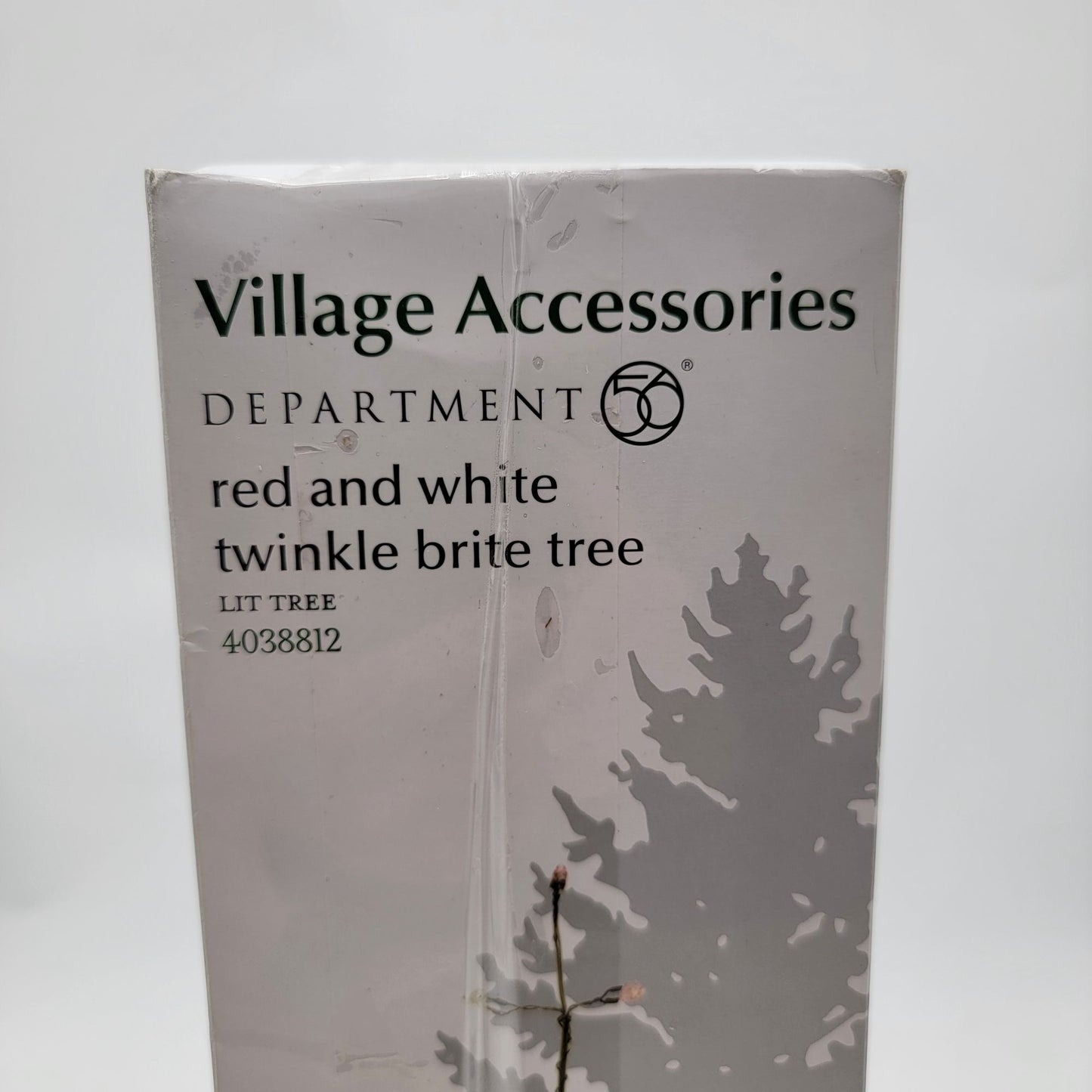 Village Accessories Department 56 Red & White Twinkle Brite Tree