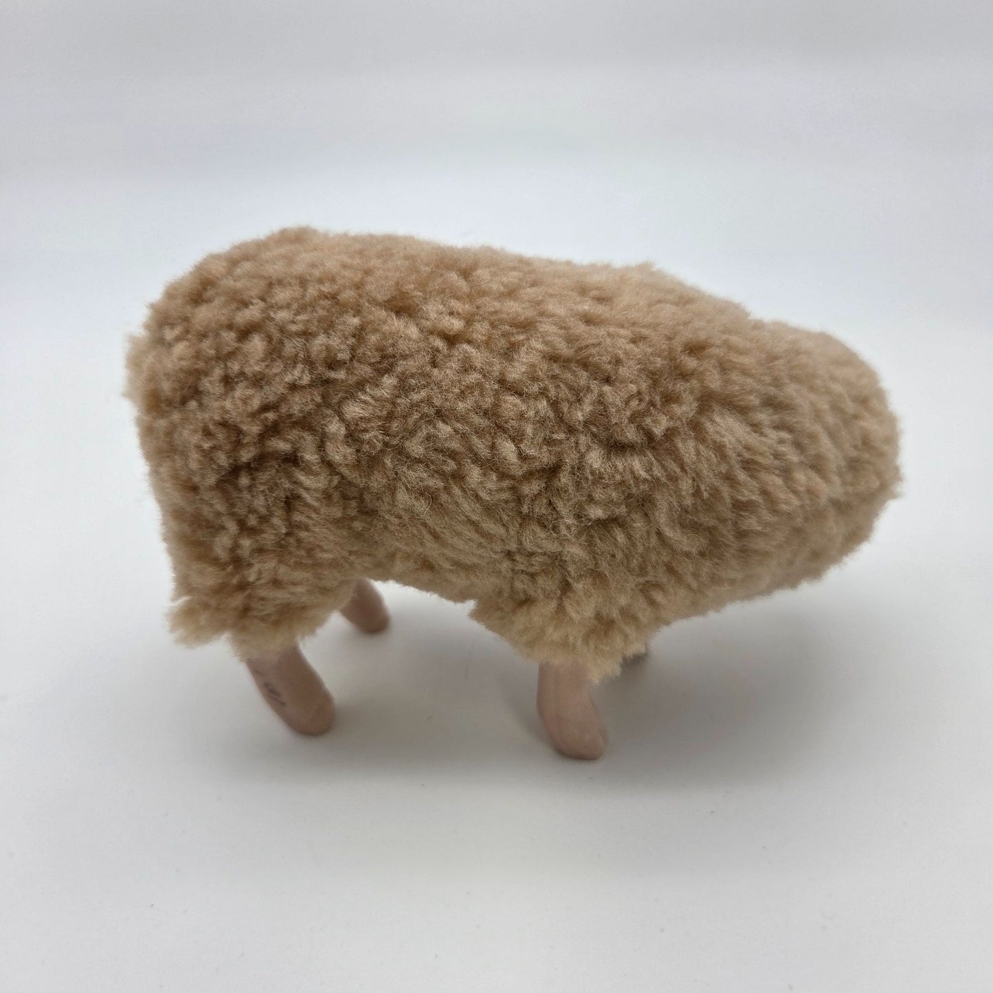 Meier Germany Real Wool Sheep Sculpture - Head Down Looking Up