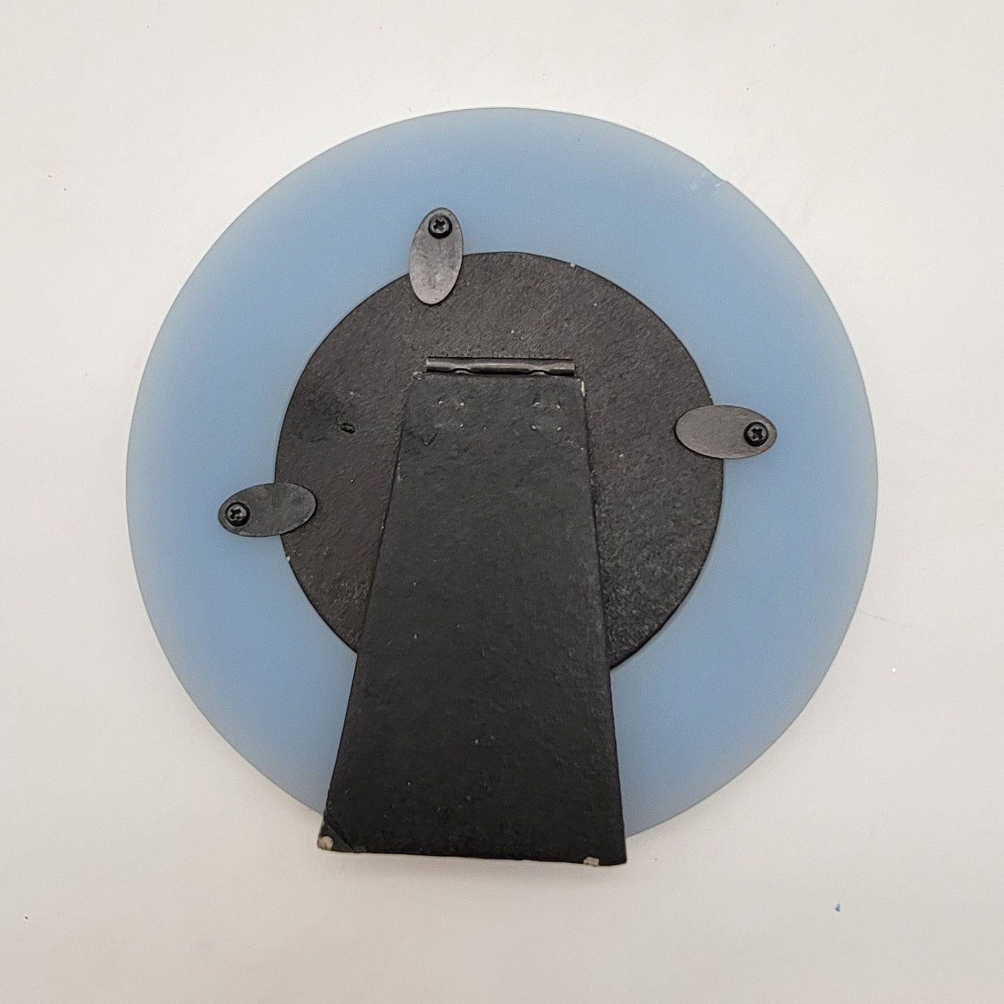 Vintage Art Nouveau Revival Blue Round Picture Frame