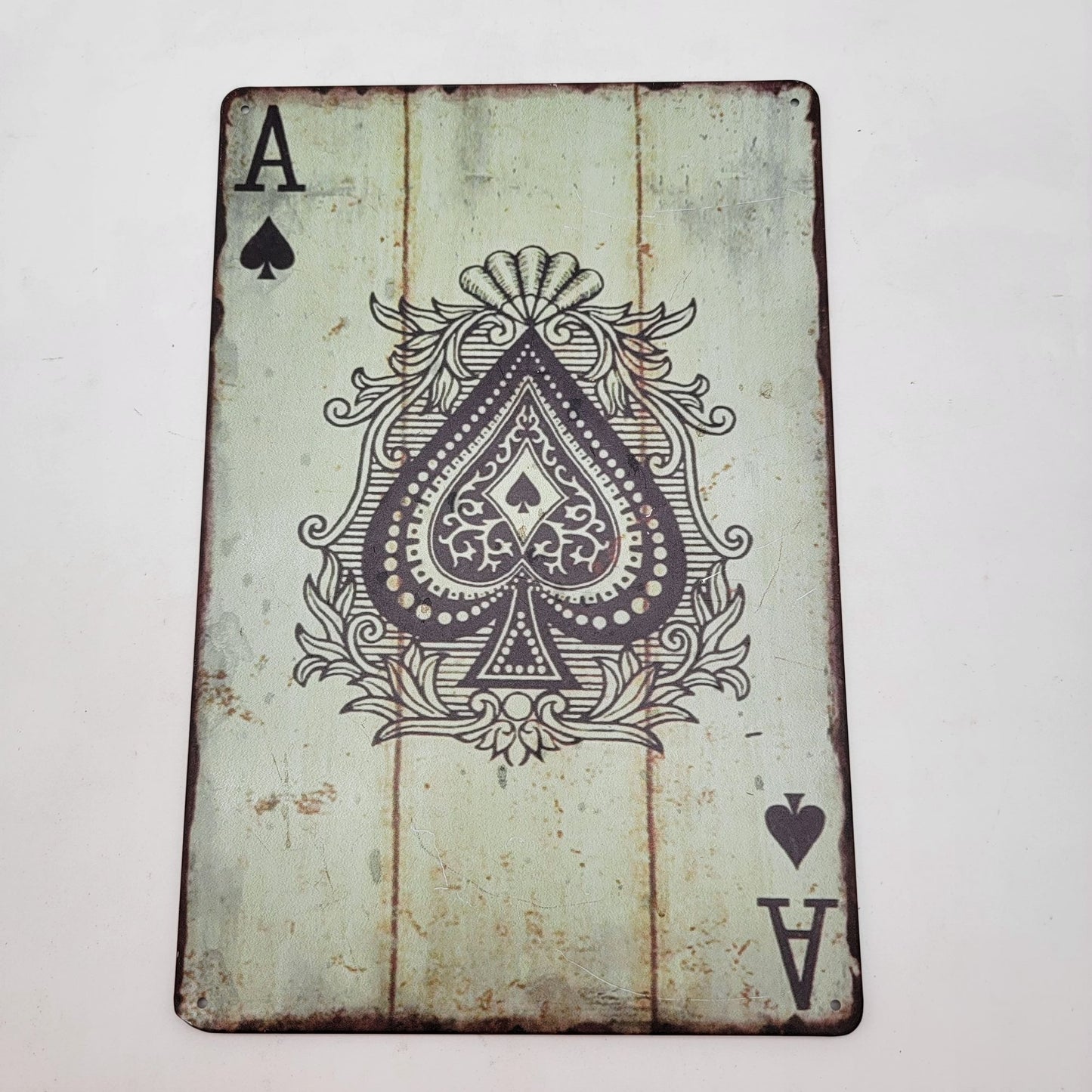 Ace Of Spades Playing Card Metal Wall Decor