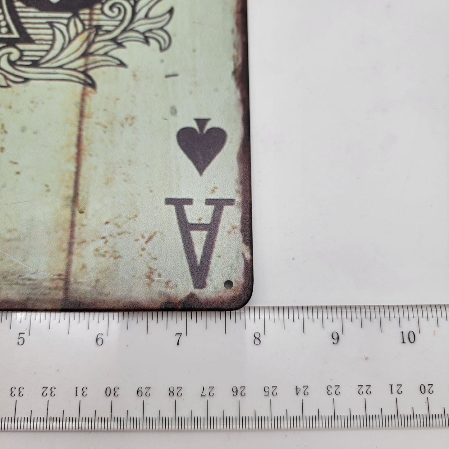 Ace Of Spades Playing Card Metal Wall Decor