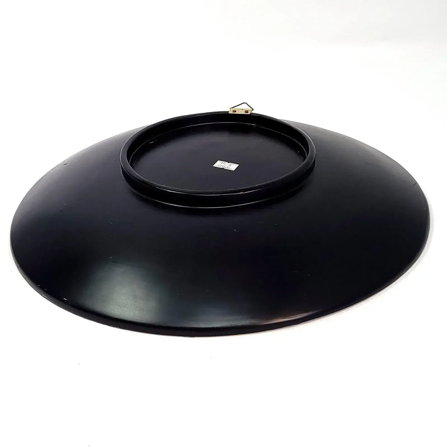 Japanese Lacquerware Large Hanging Bowl With Gold and Red Cherry Blossom Tree