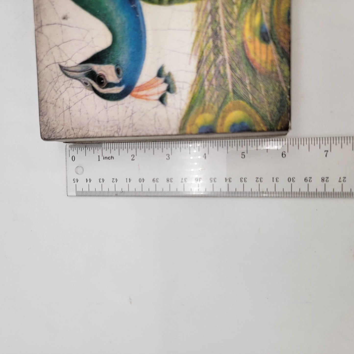 Sid Dickens T-287 Fabled Bird Memory Block Peacock Wall Art Decor - as found