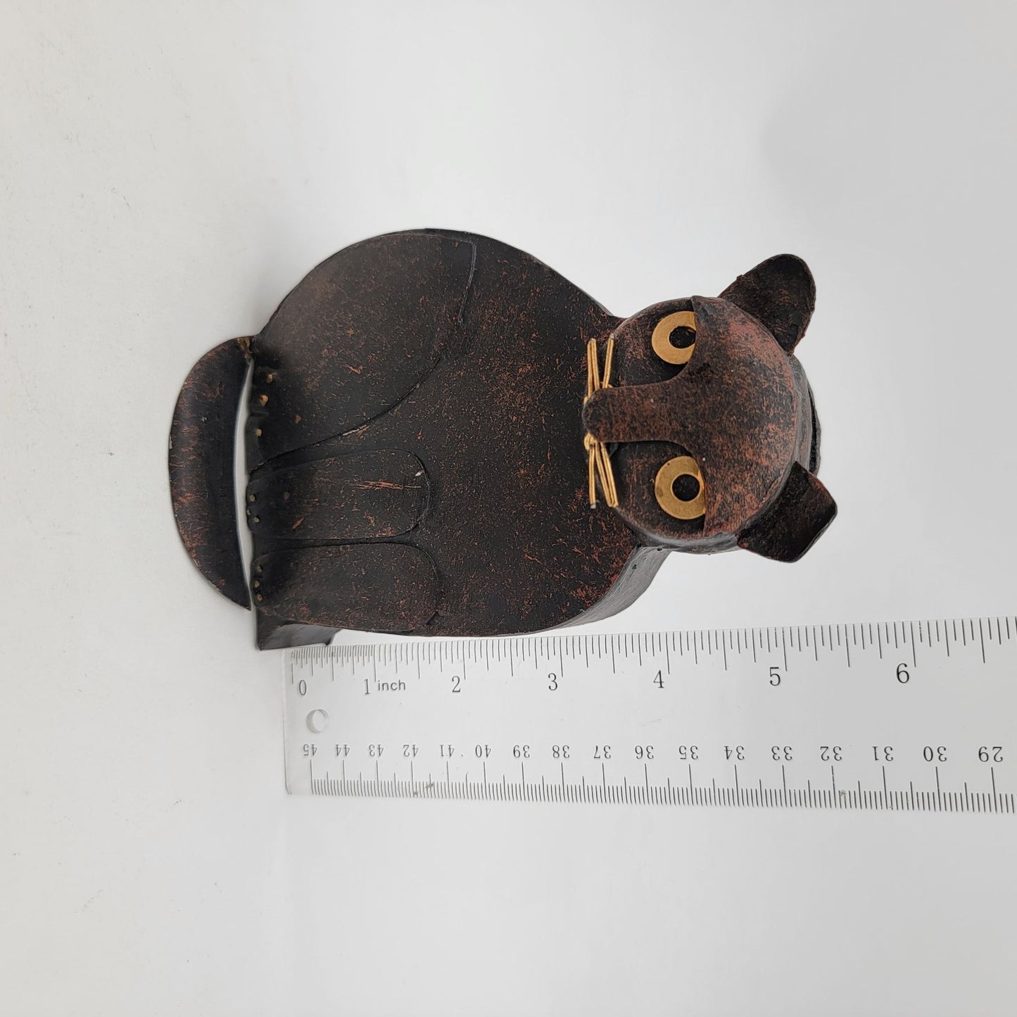 Black Metal Cat Luminary Candle Holder