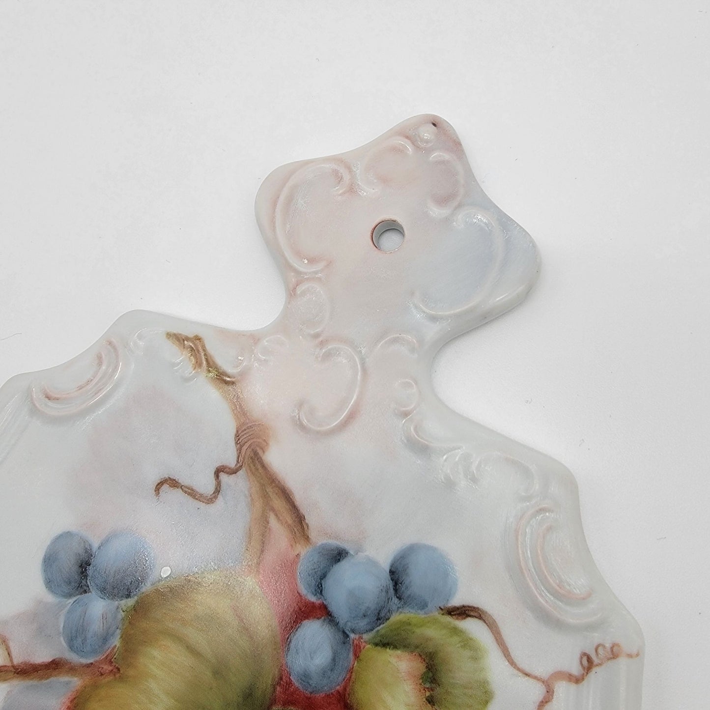 Vintage German Bavarian Porcelain Hand-Painted Cutting Board Signed L Gottsch