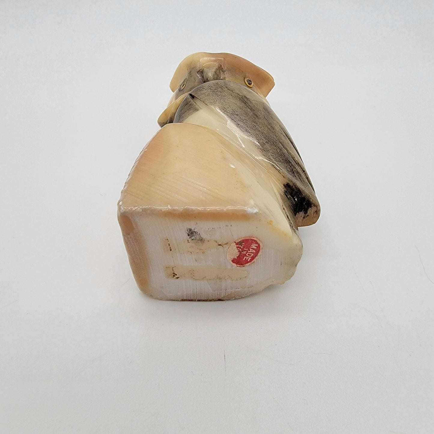 Vintage Ducceschi Italian Alabaster Owl Sculpture