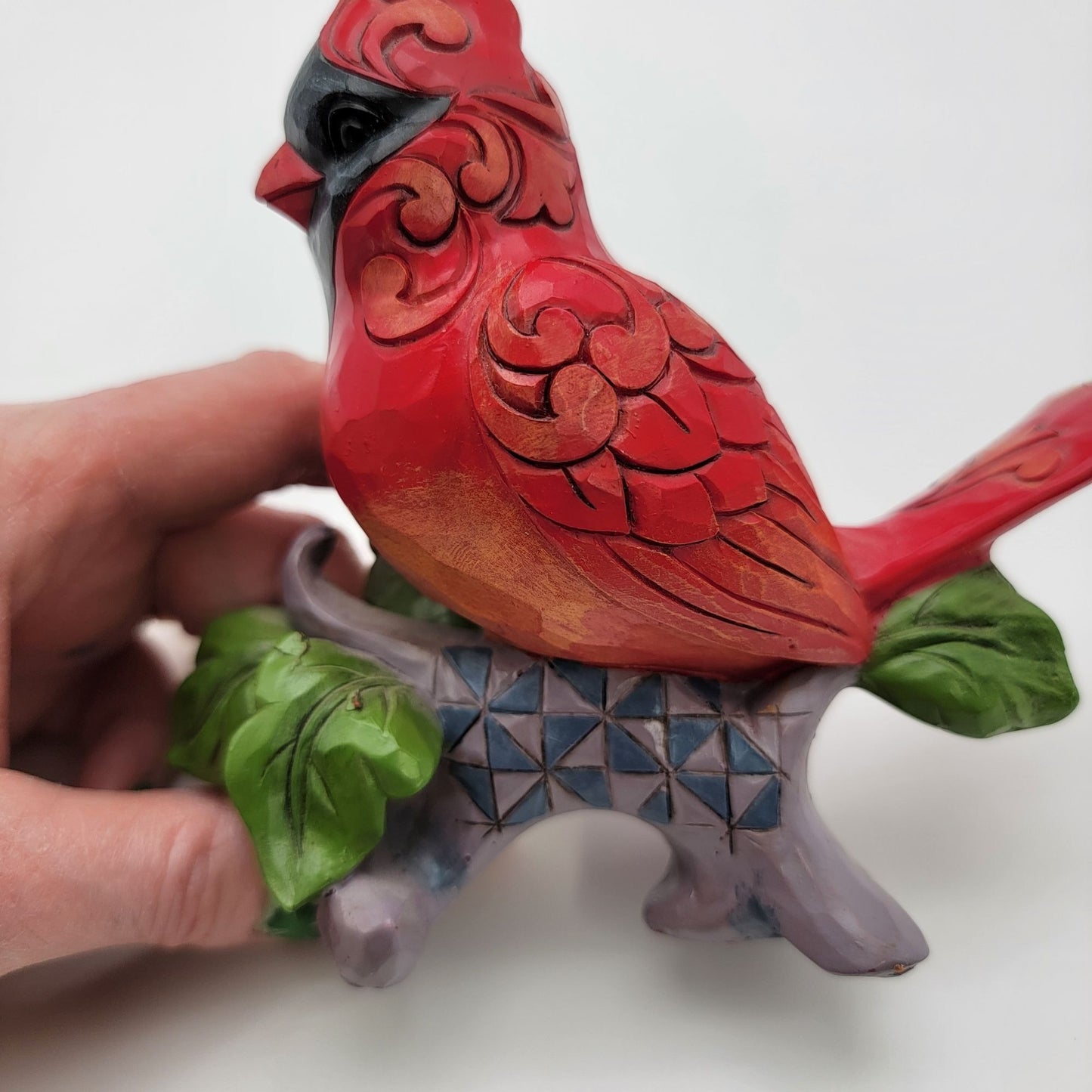 Jim Shore Heartwood Creek Cardinal Sculpture "A Cardinal Sings For The Joy He Brings"