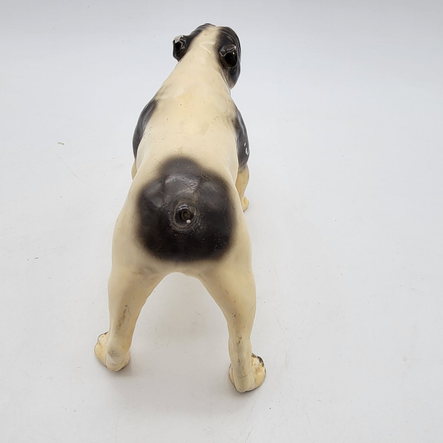 Vintage Mortens Studios Bulldog Enameled Figurine Dog Statue