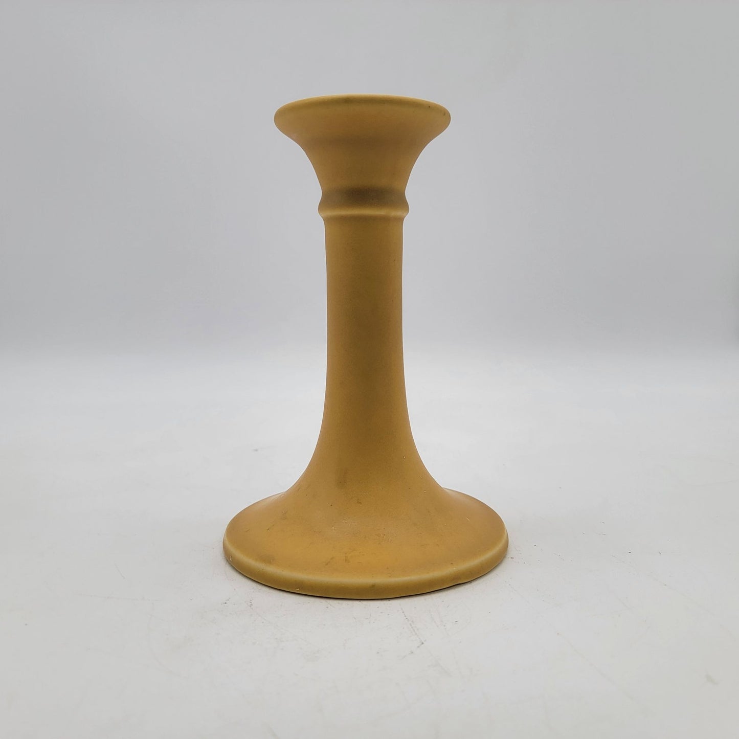 Rookwood Pottery Matte Yellow Candle Holders