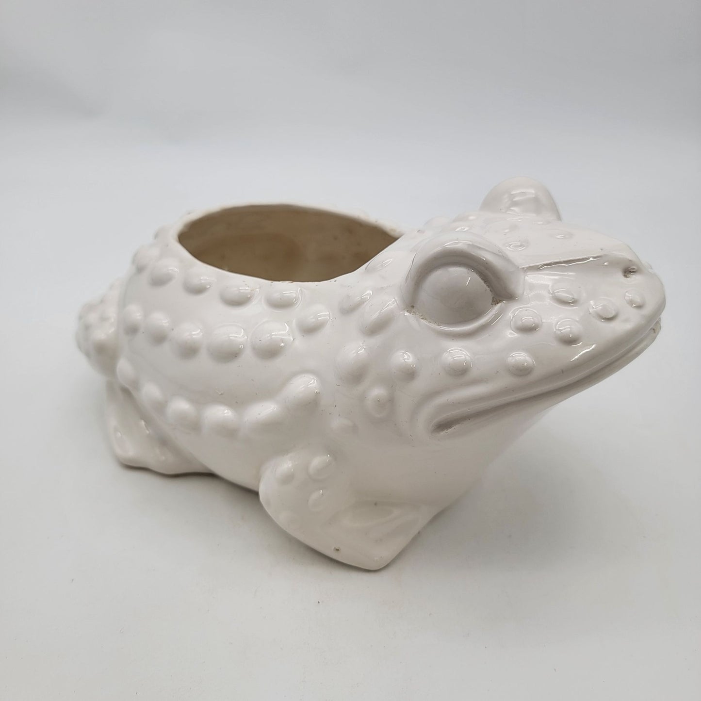 Vintage Ceramic Frog Planter