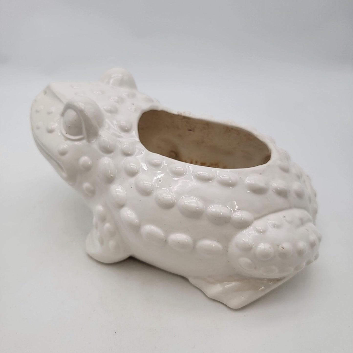 Vintage Ceramic Frog Planter