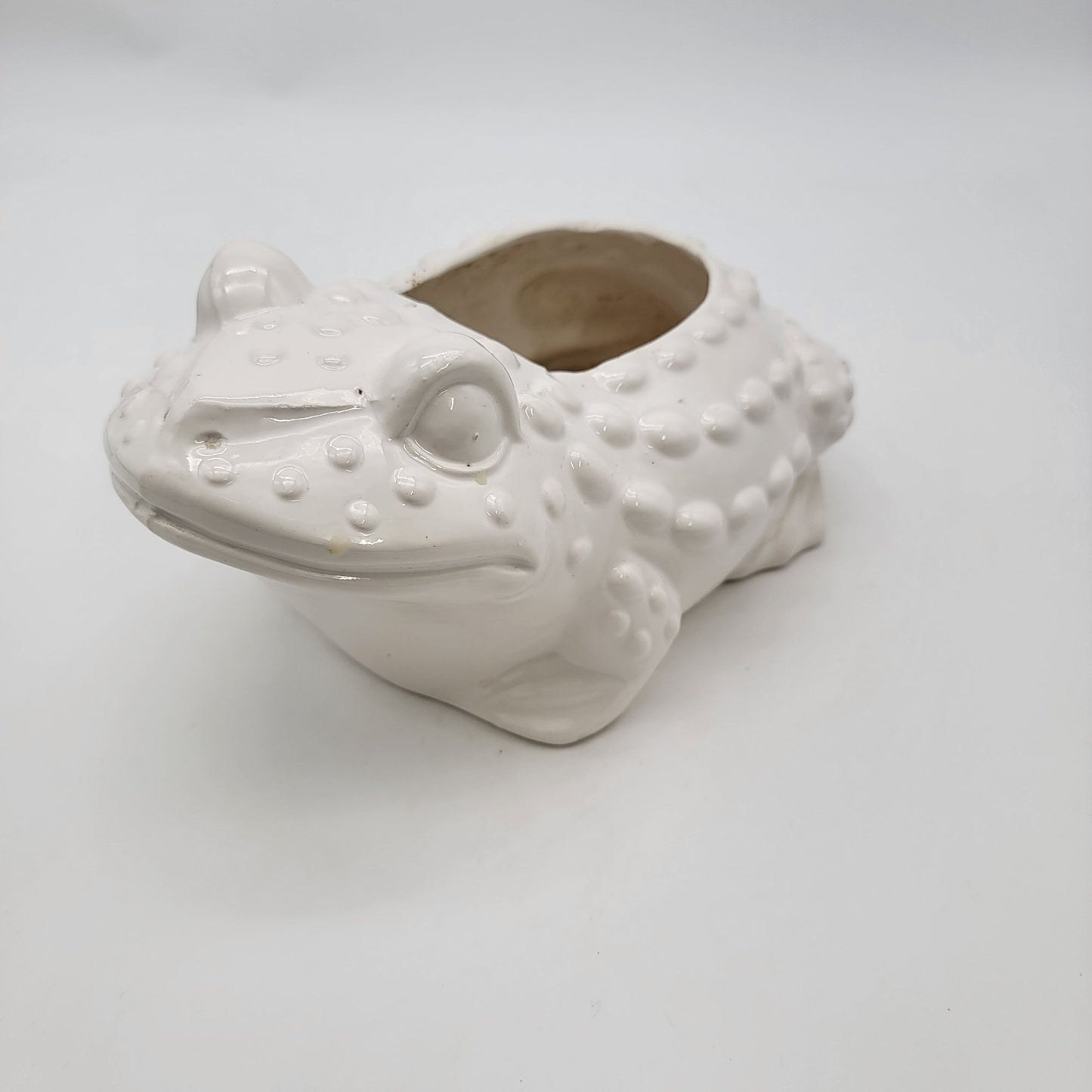 Vintage Ceramic Frog Planter
