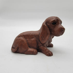 Vintage 1989 Red Mill Dachshund Puppy Dog Figurine