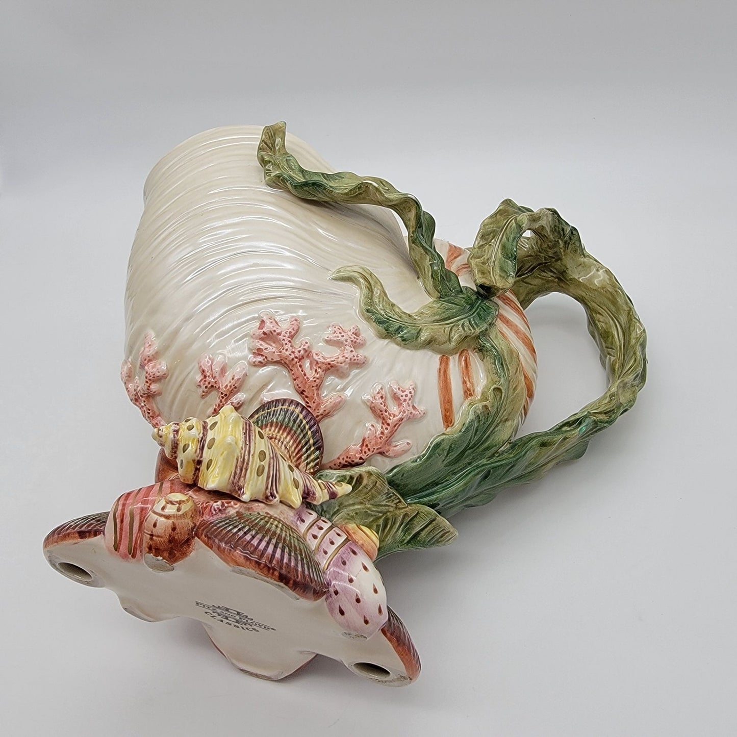Fitz & Floyd Classics Oceana Nautilus Shell Pitcher