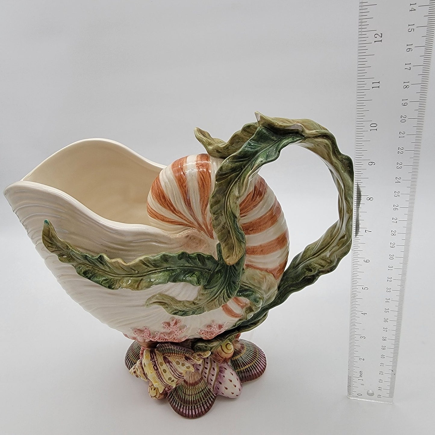 Fitz & Floyd Classics Oceana Nautilus Shell Pitcher