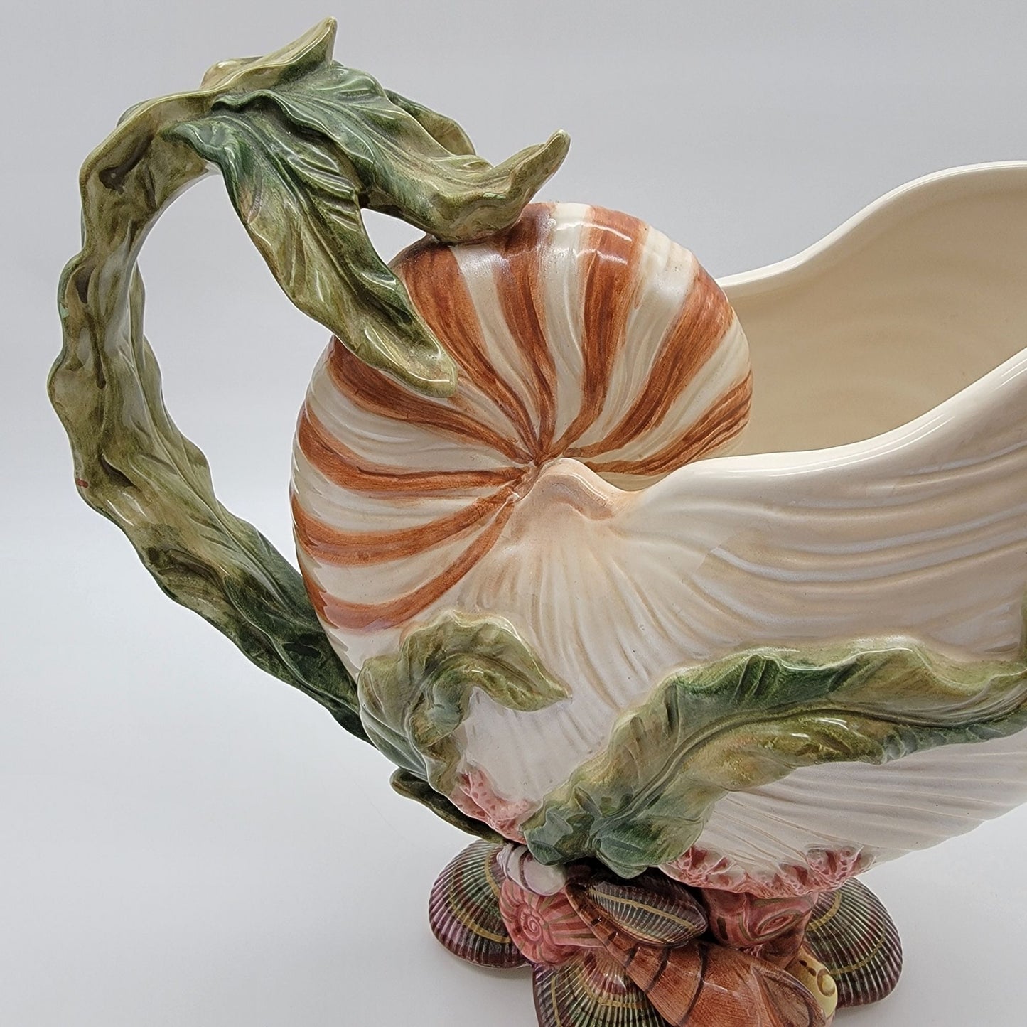 Fitz & Floyd Classics Oceana Nautilus Shell Pitcher