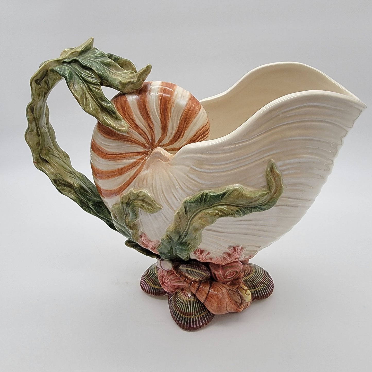Fitz & Floyd Classics Oceana Nautilus Shell Pitcher