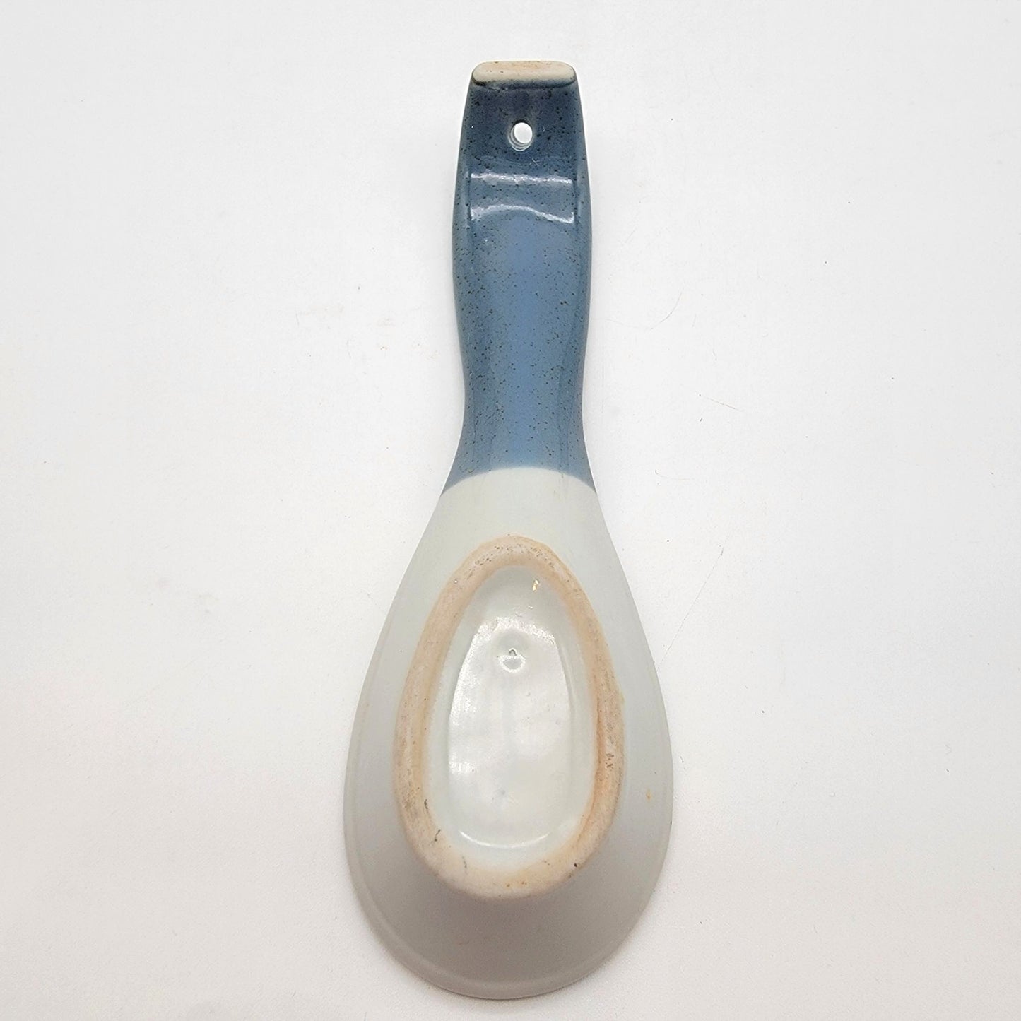 Vintage Otagiri Pig Stoneware Spoon Rest Blue and White