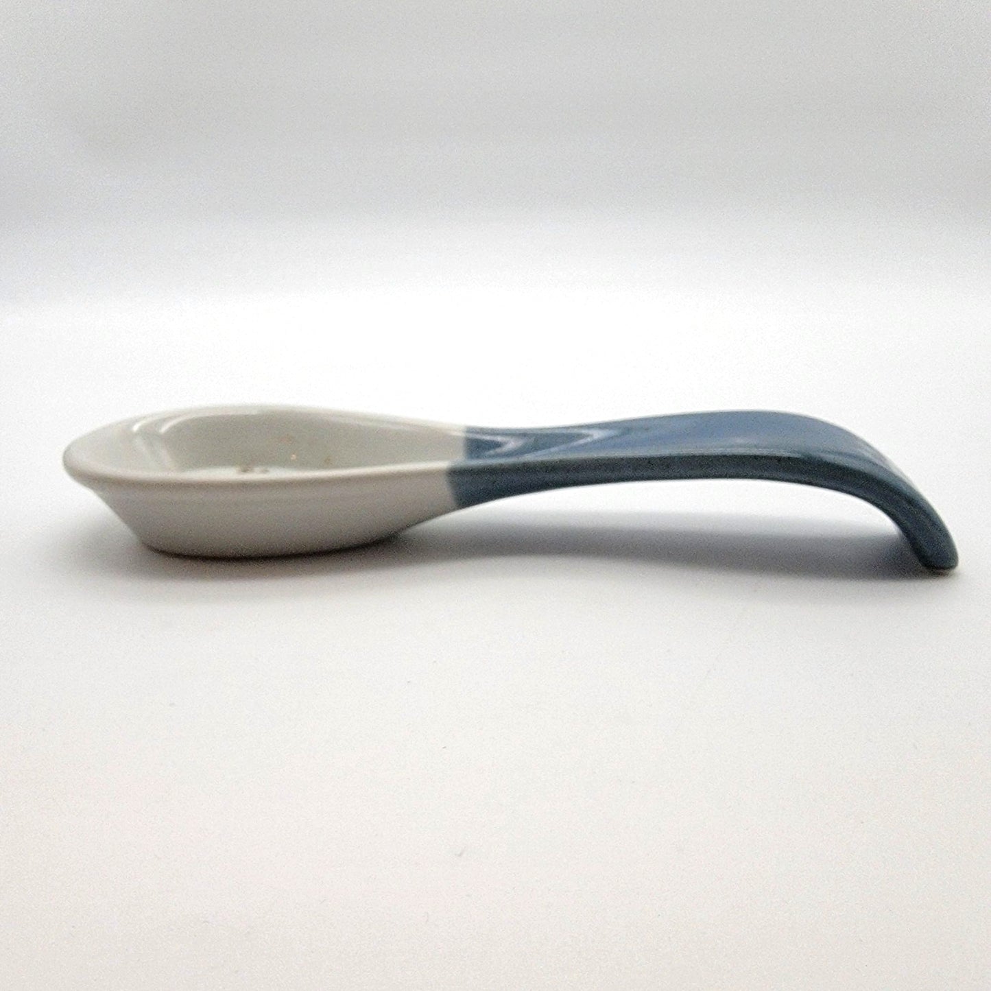 Vintage Otagiri Pig Stoneware Spoon Rest Blue and White