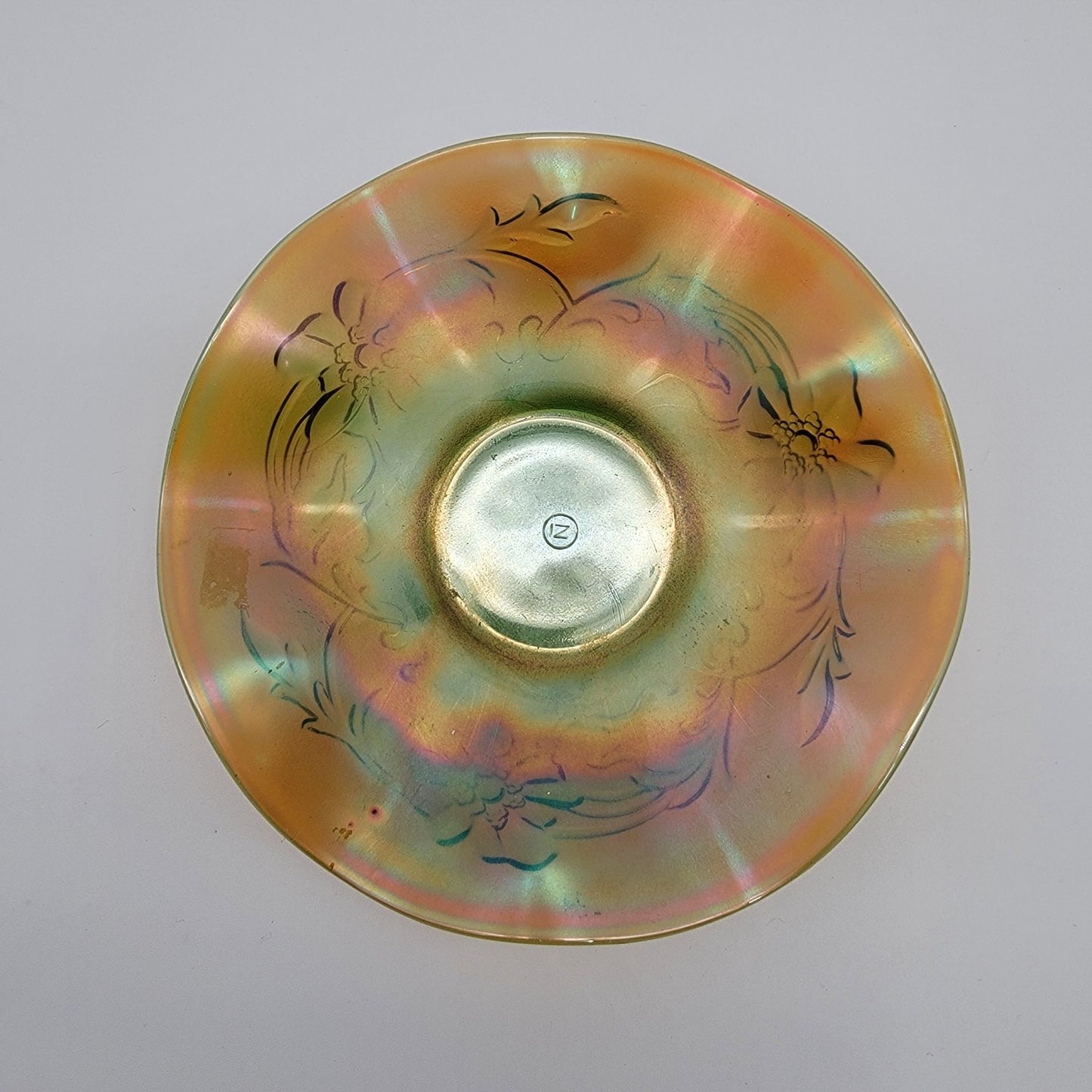 Northwood Carnival Glass Poppy Variant Bowl