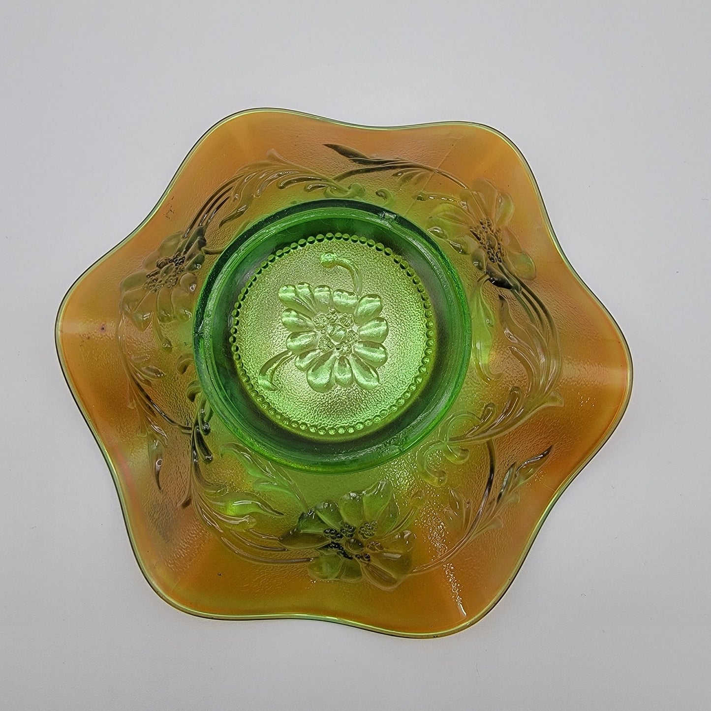 Northwood Carnival Glass Poppy Variant Bowl