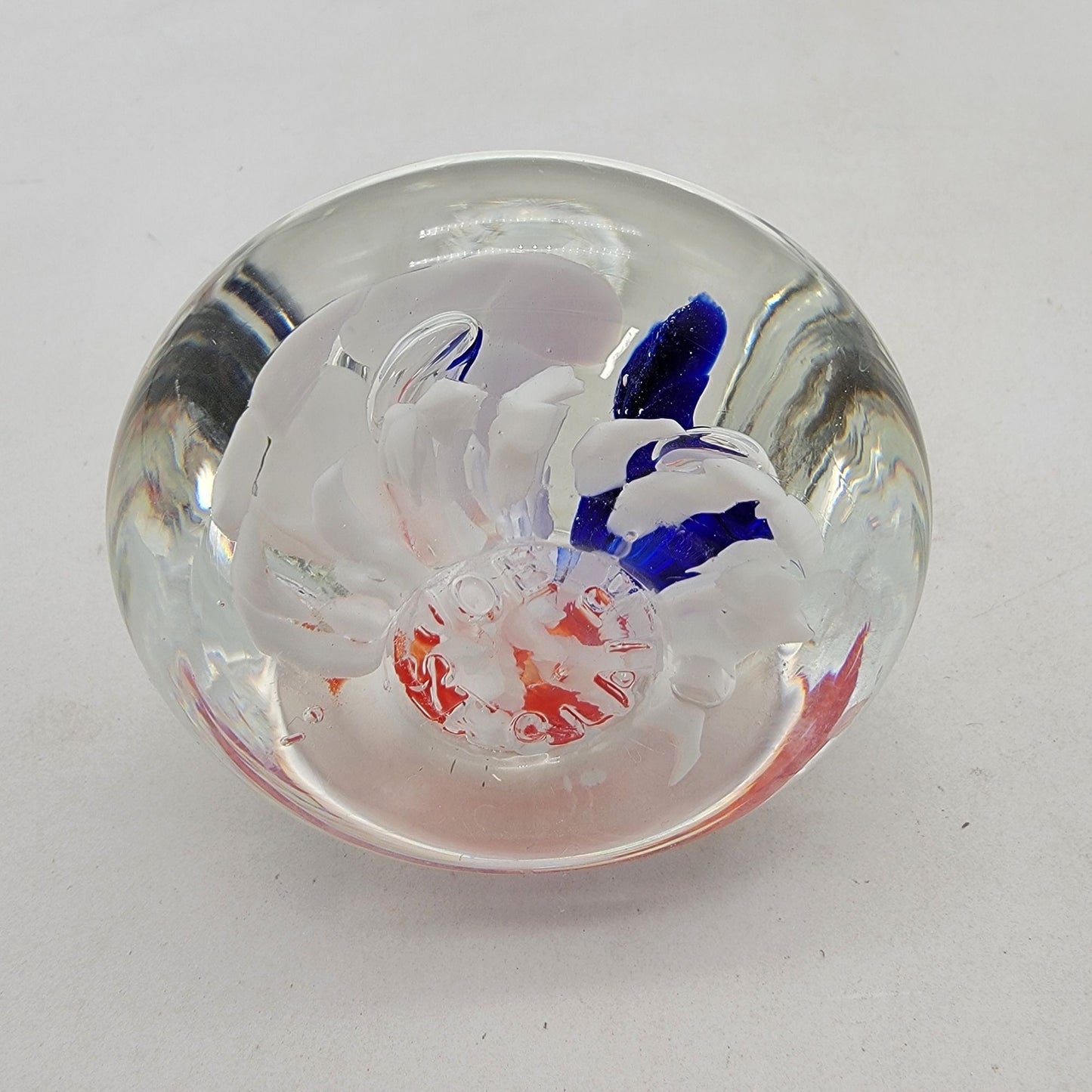 Vintage Joe St.Clair Bell Shaped Art Glass Paperweight