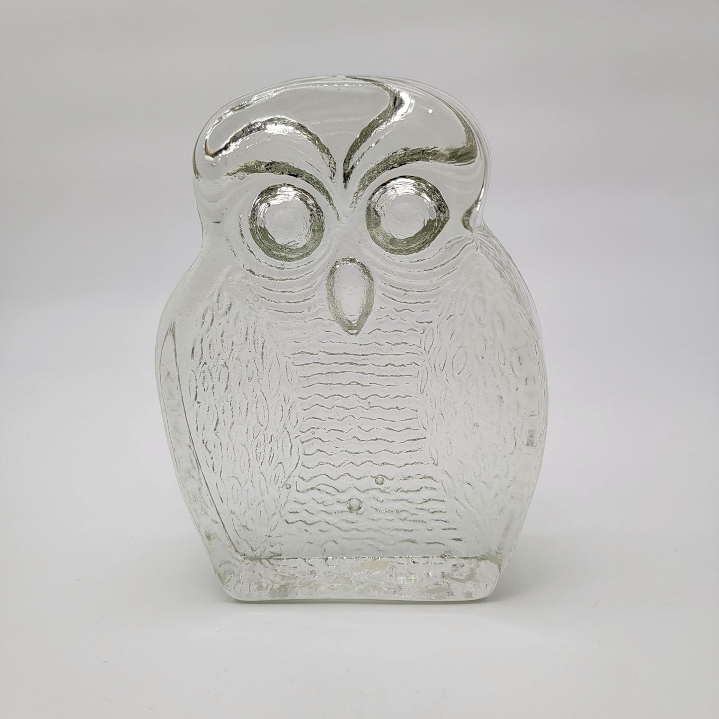 Vintage Blenko Glass Owl Sculpture By Joel Myers
