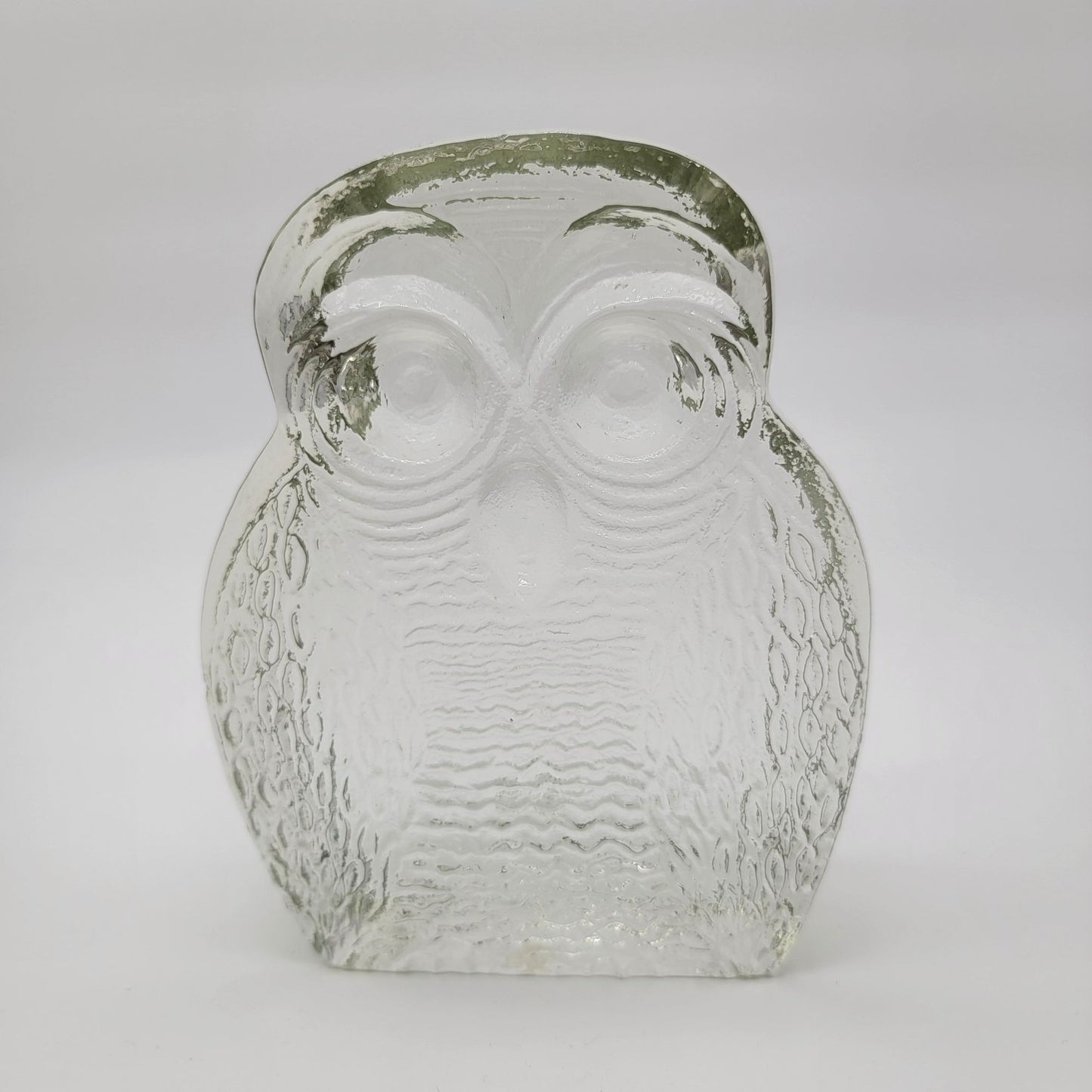 Vintage Blenko Glass Owl Sculpture By Joel Myers