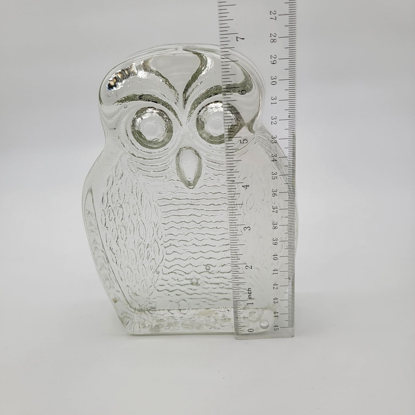 Vintage Blenko Glass Owl Sculpture By Joel Myers