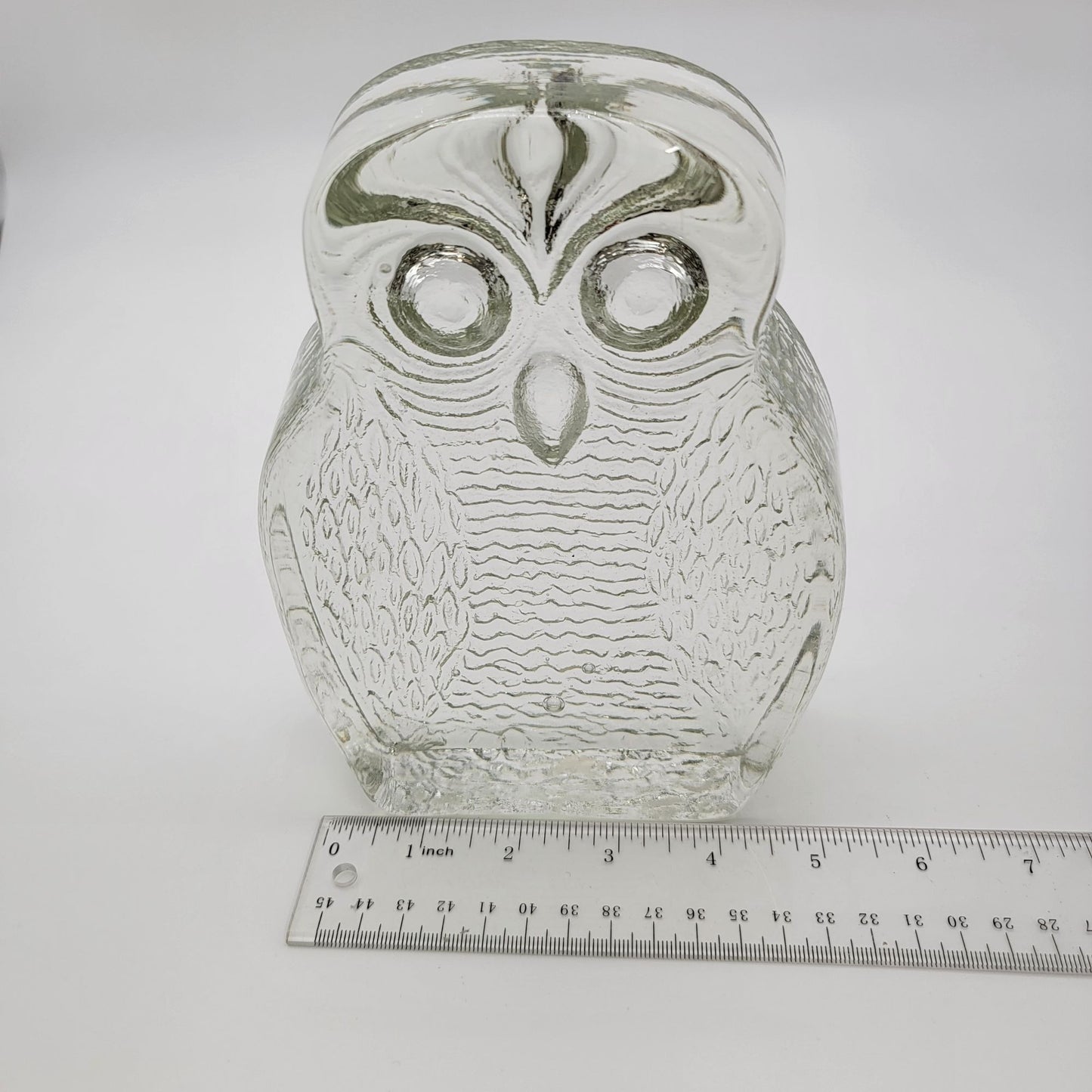 Vintage Blenko Glass Owl Sculpture By Joel Myers