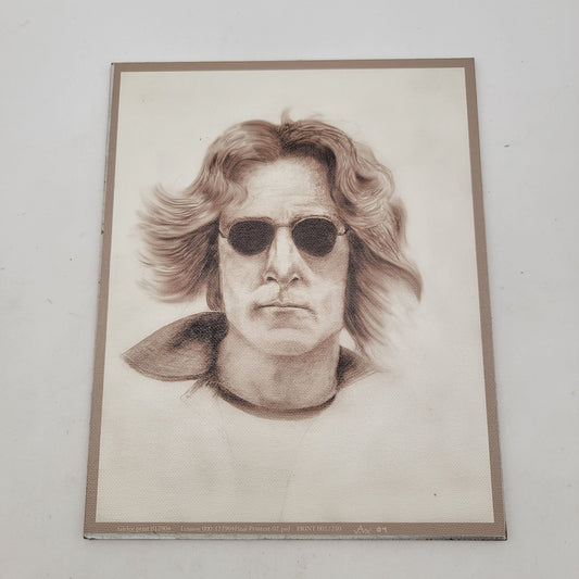 "Lennon" Giclee Print On Canvas Mounted on Claybord Signed 001/250 By John A. Wood 2004
