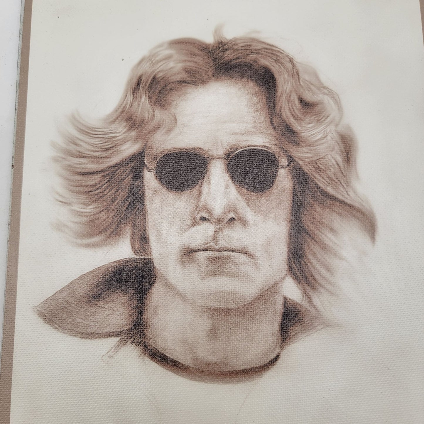 "Lennon" Giclee Print On Canvas Mounted on Claybord Signed 001/250 By John A. Wood 2004