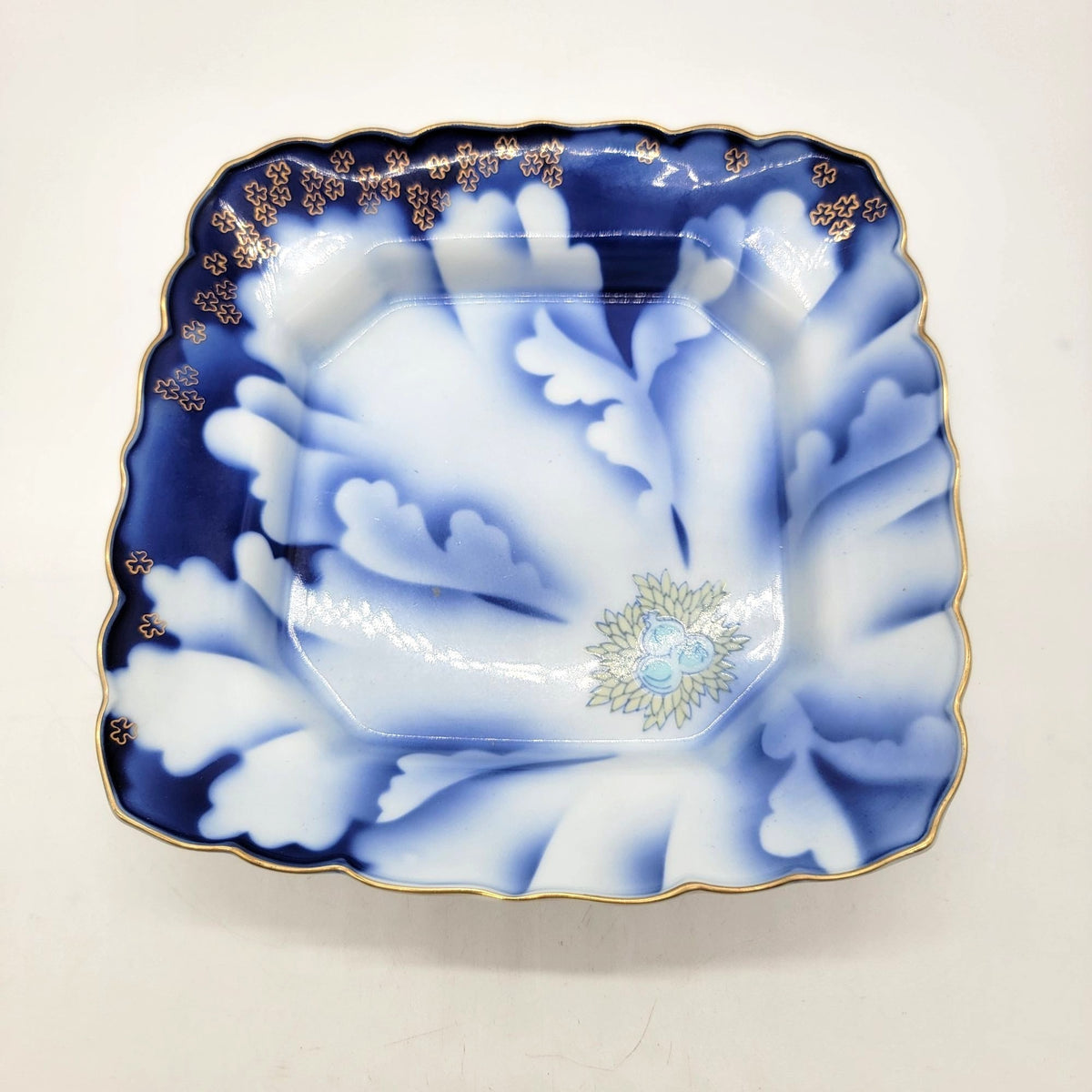 Vintage Fukagawa Arita Square Porcelain Dish