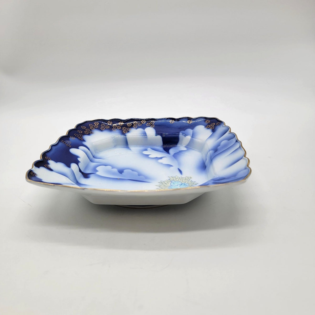 Vintage Fukagawa Arita Square Porcelain Dish