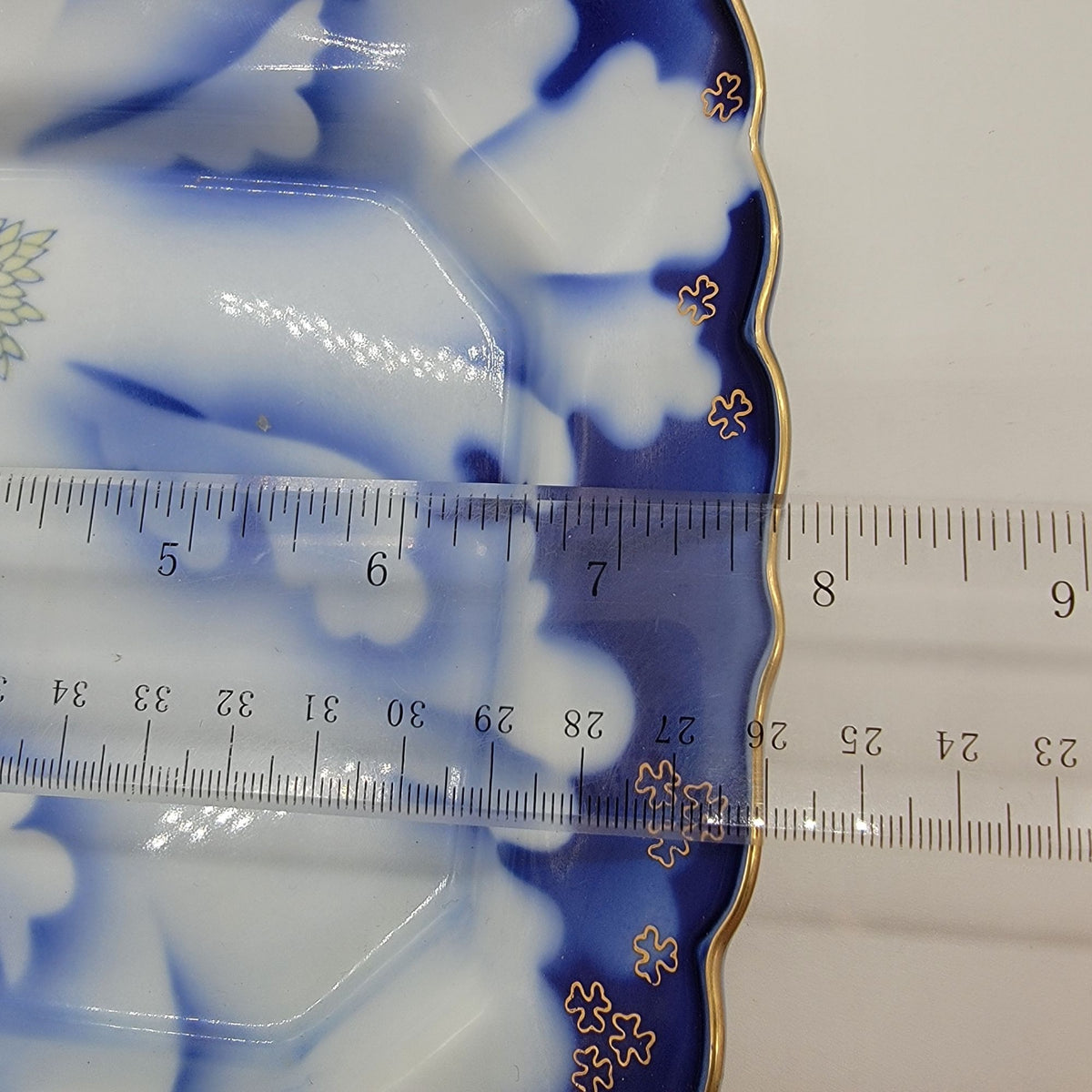 Vintage Fukagawa Arita Square Porcelain Dish