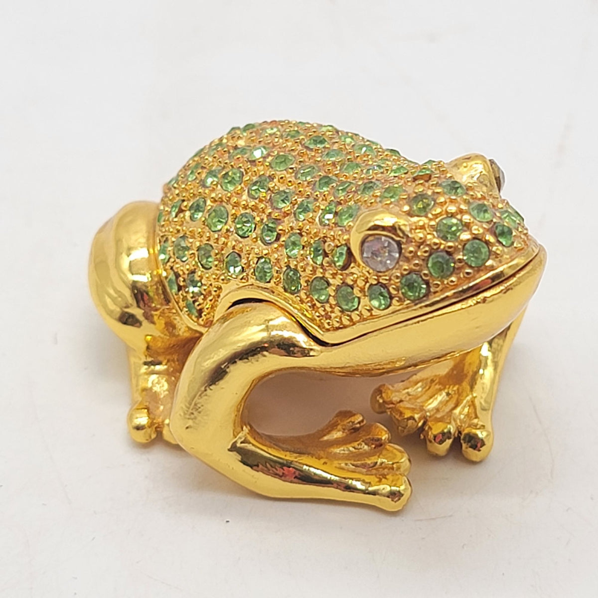 Objet D'Art Jumpin Jive Frog Trinket Box Artform No. 99