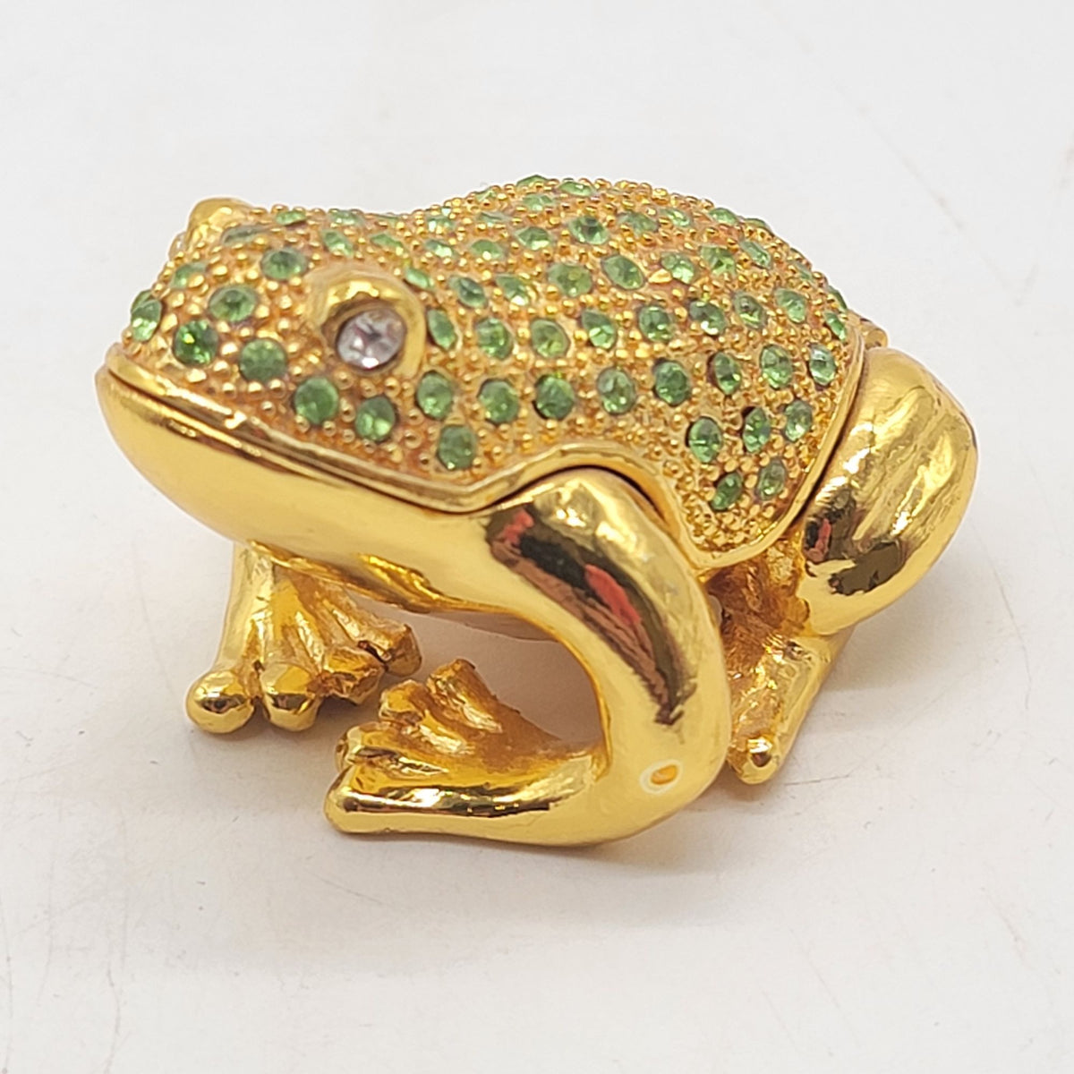 Objet D'Art Jumpin Jive Frog Trinket Box Artform No. 99